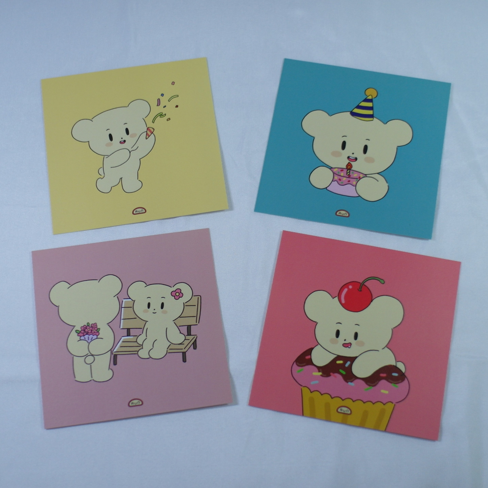 【DAUND 다운드】다다곰 明信片 (共4款)-細節圖2