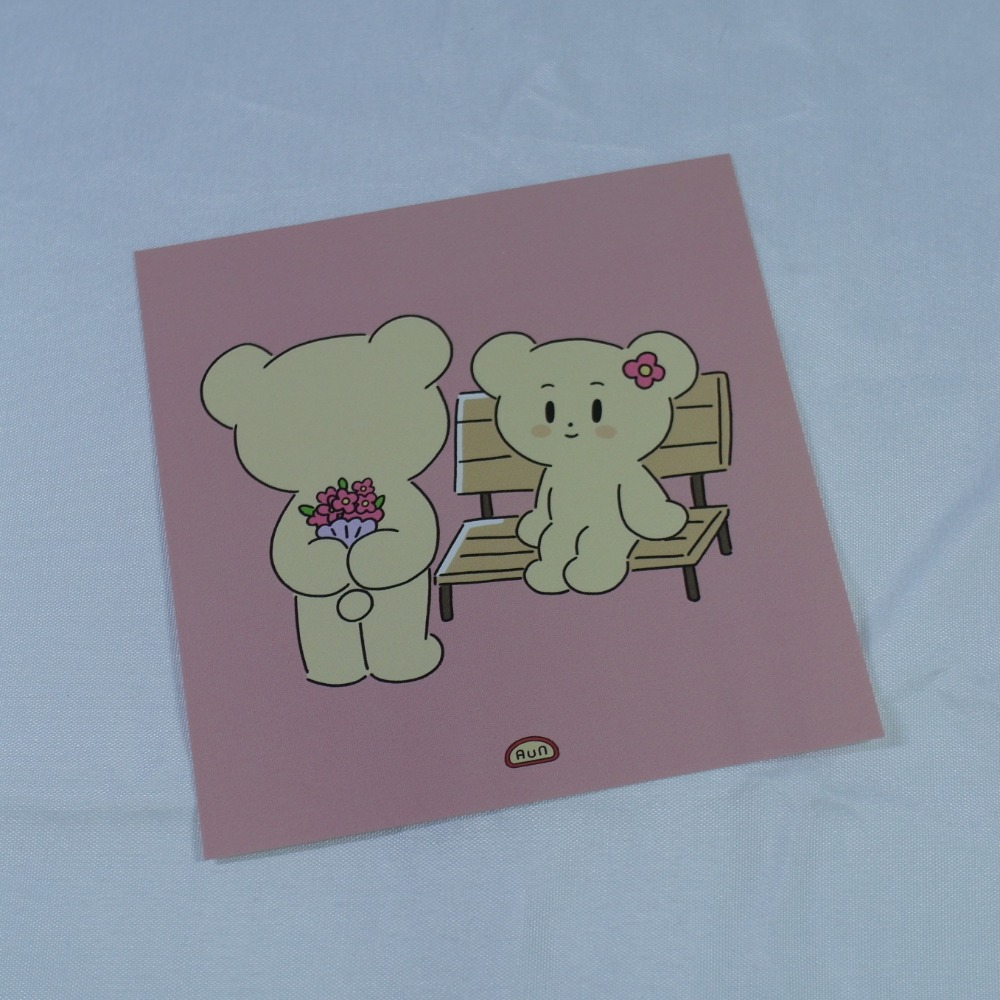 【DAUND 다운드】다다곰 明信片 (共4款)-規格圖2