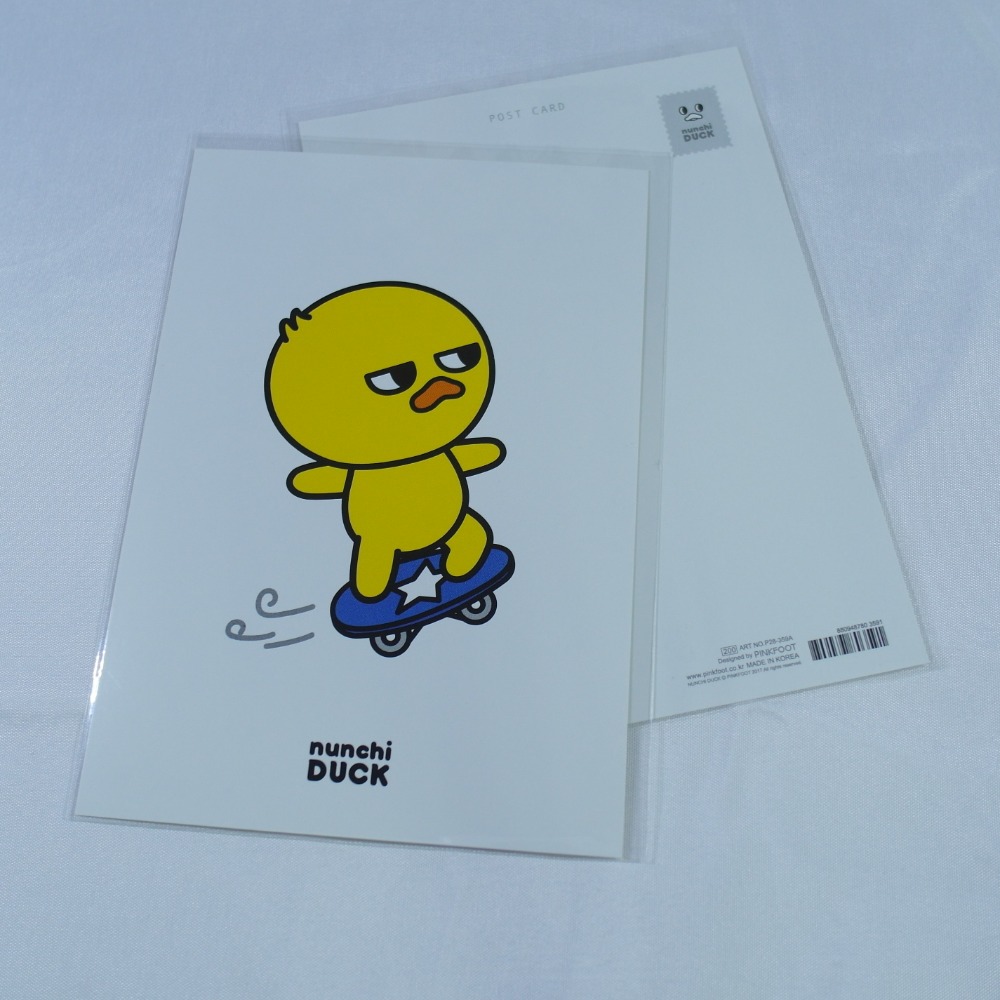【NUNCHI DUCK】눈치덕 明信片 (共8款)-規格圖2