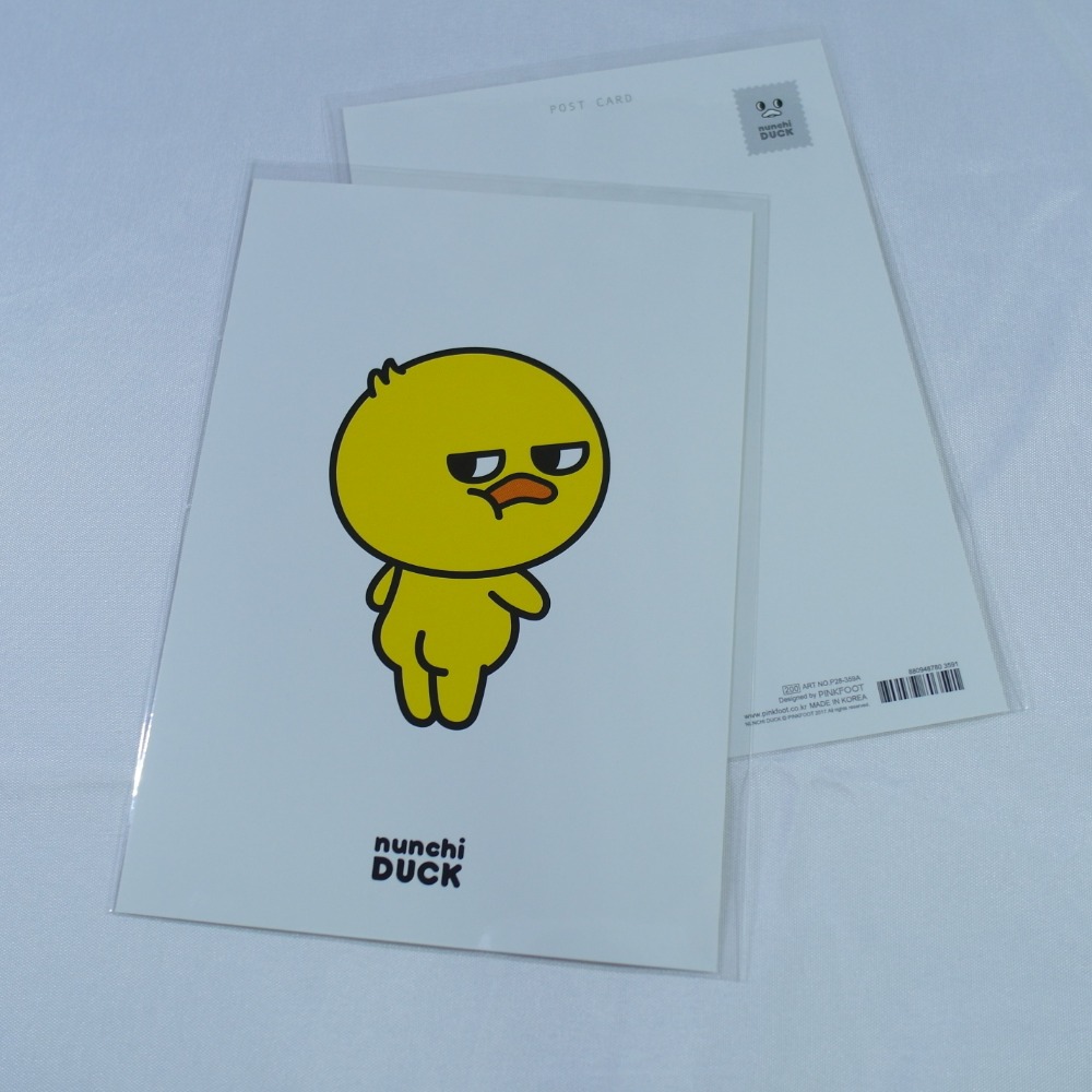 【NUNCHI DUCK】눈치덕 明信片 (共8款)-規格圖2