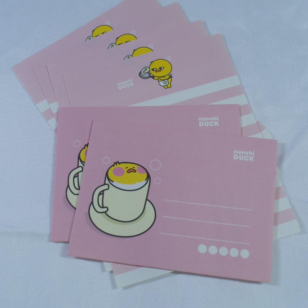 【NUNCHI DUCK】눈치덕 迷你信紙信封組 (共6款)-規格圖1