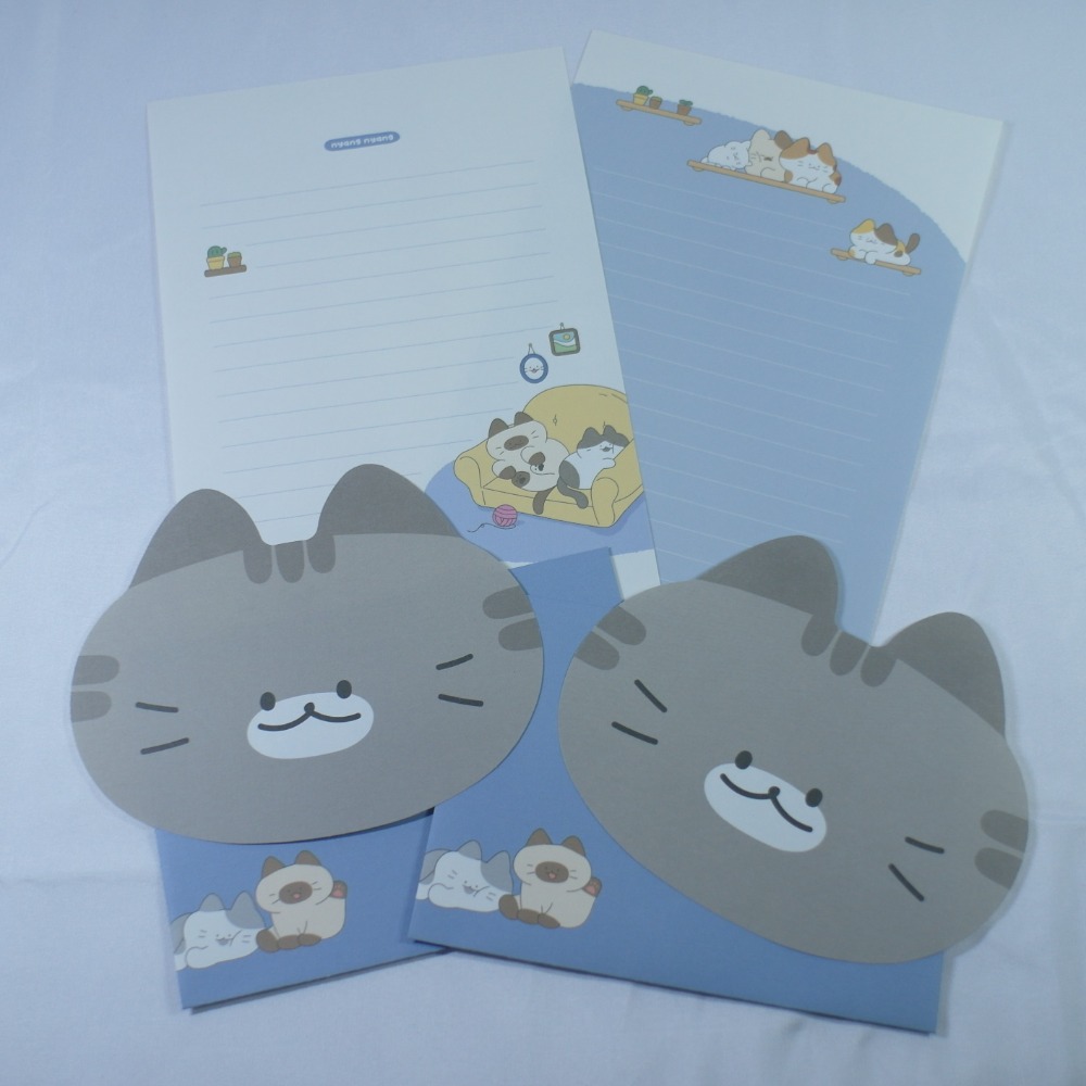 【NYANG NYANG】냥냥 信紙信封組 (共2款)-規格圖2
