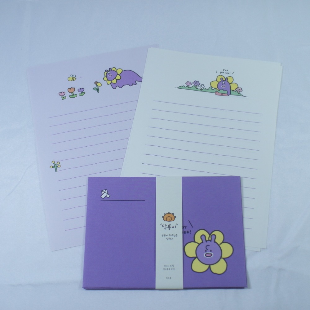 【PINKFOOT】蝸牛恐龍信紙信封組 (共2款)-規格圖1