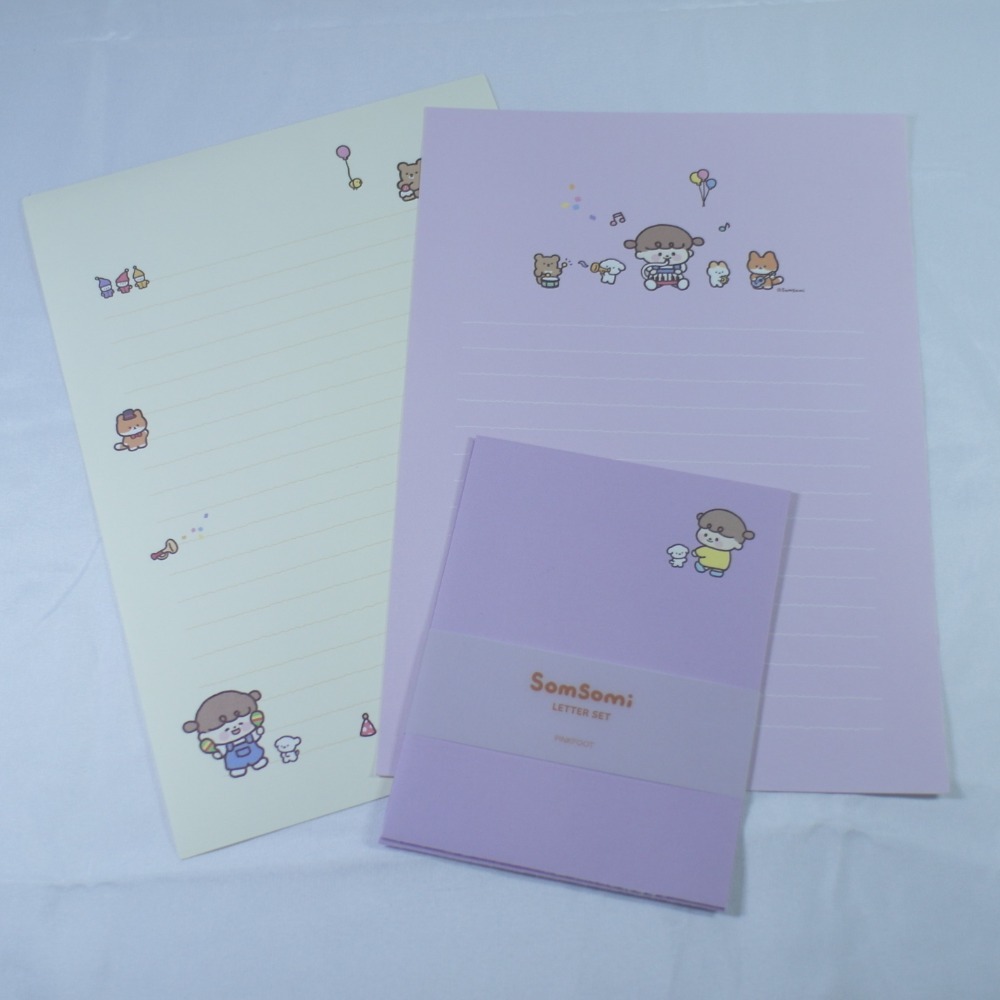 【SOMSOMI】솜소미 信紙信封組 (共2款)-規格圖1