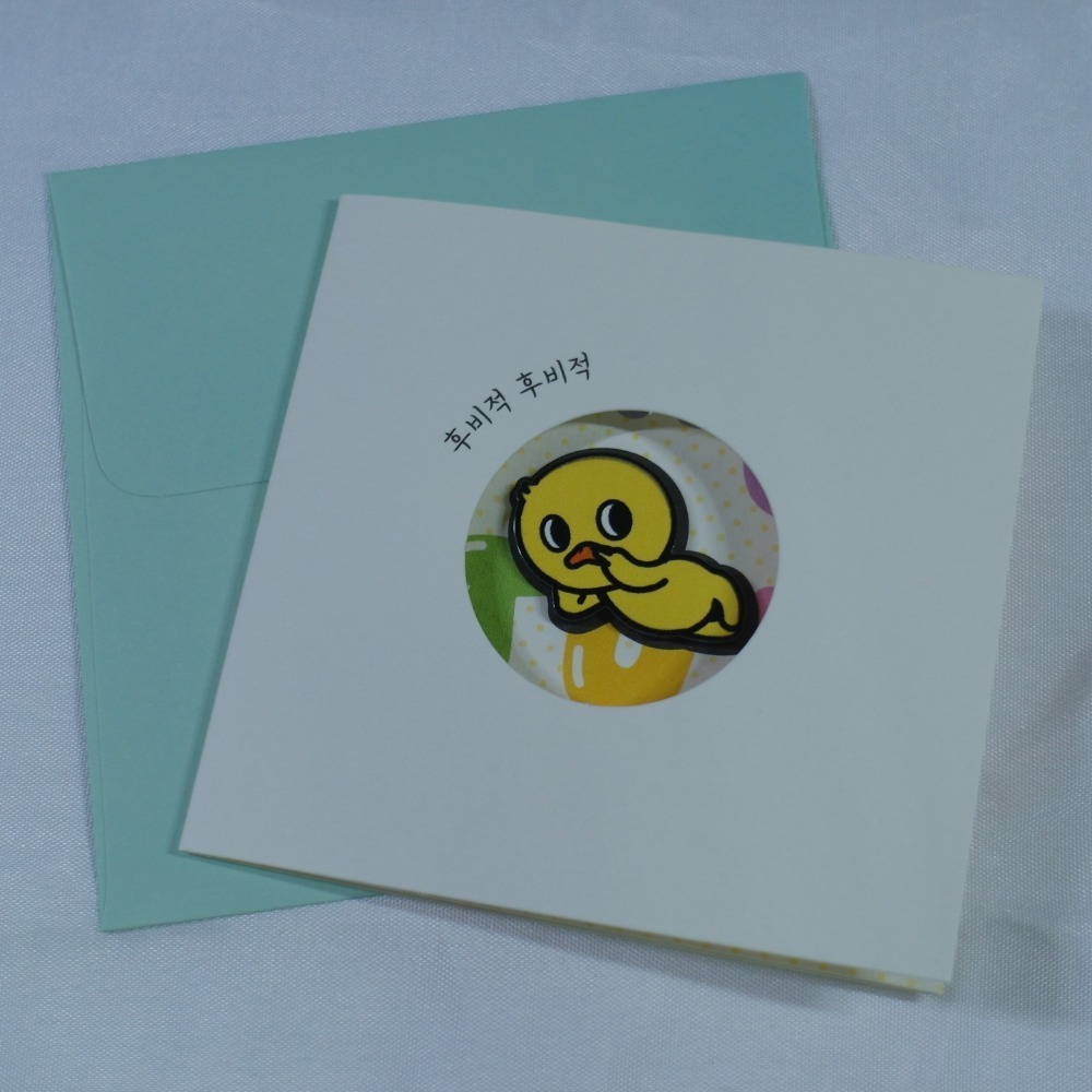 【NUNCHI DUCK】눈치덕 迷你卡片信封組 (共6款)-規格圖1