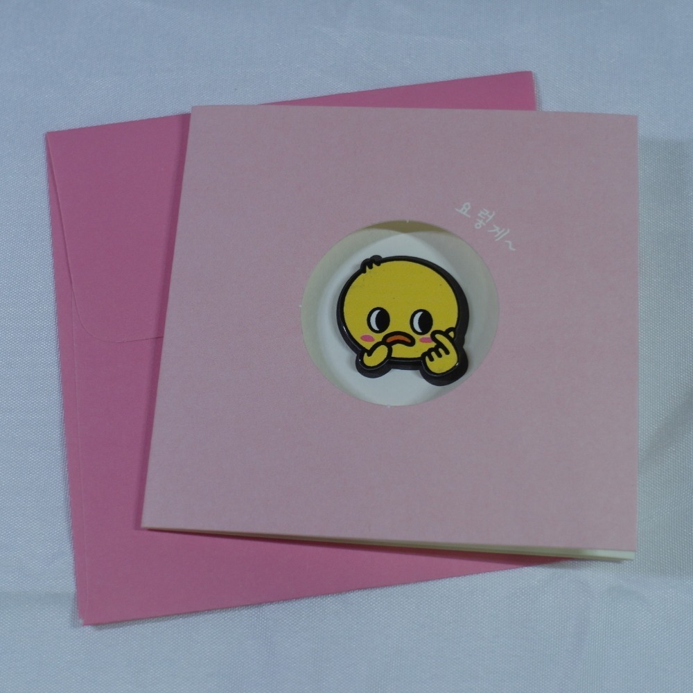 【NUNCHI DUCK】눈치덕 迷你卡片信封組 (共6款)-規格圖1