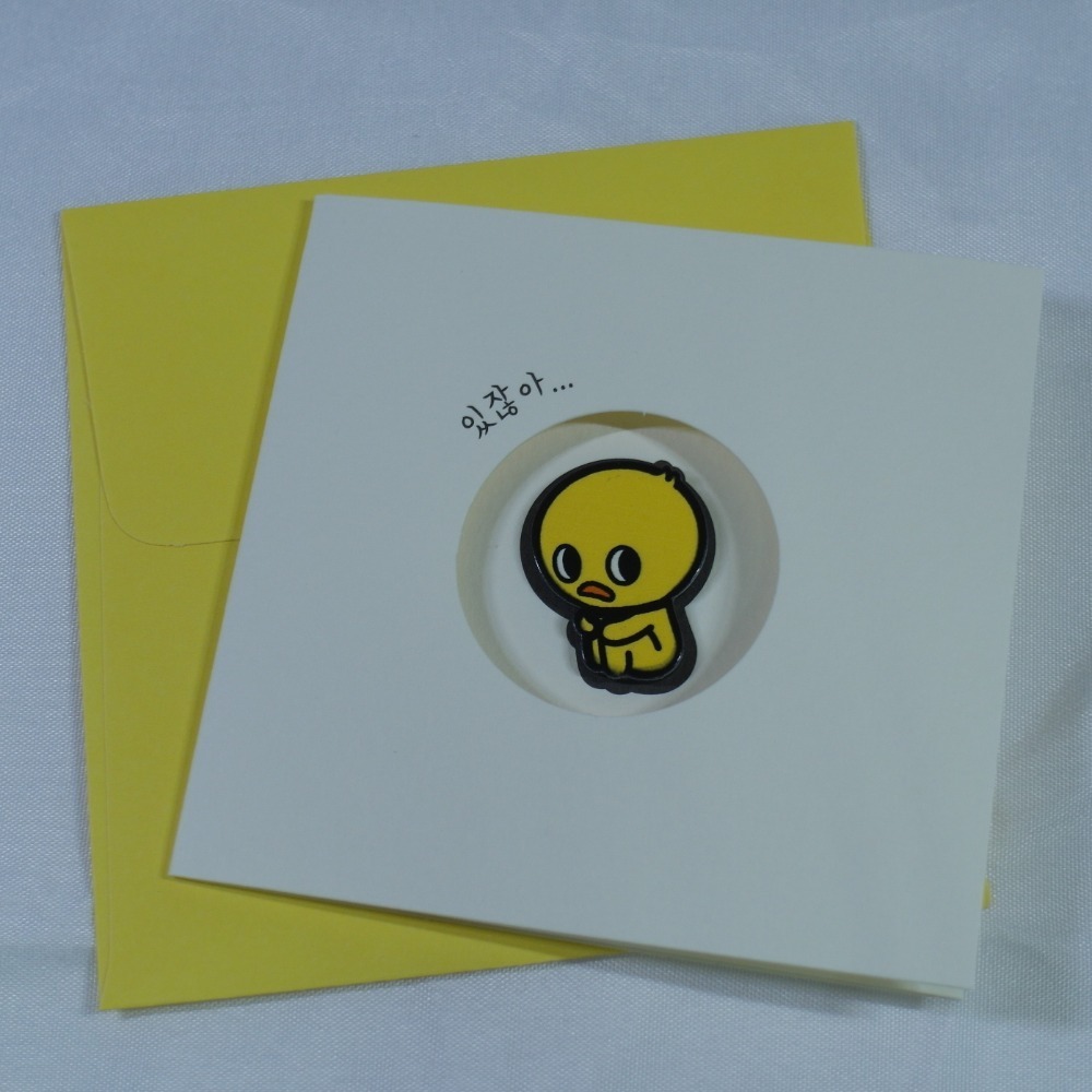 【NUNCHI DUCK】눈치덕 迷你卡片信封組 (共6款)-規格圖1