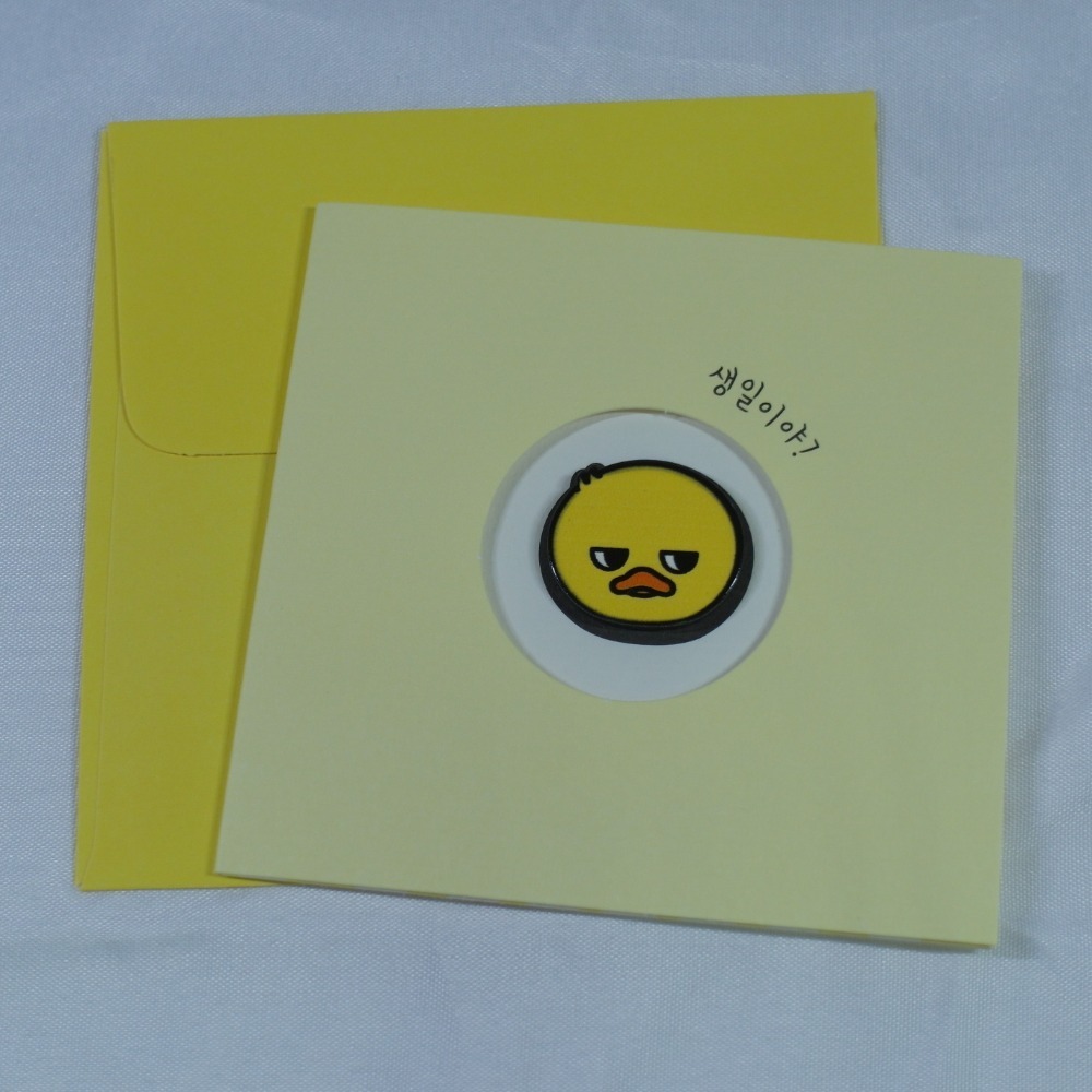 【NUNCHI DUCK】눈치덕 迷你卡片信封組 (共6款)-規格圖1