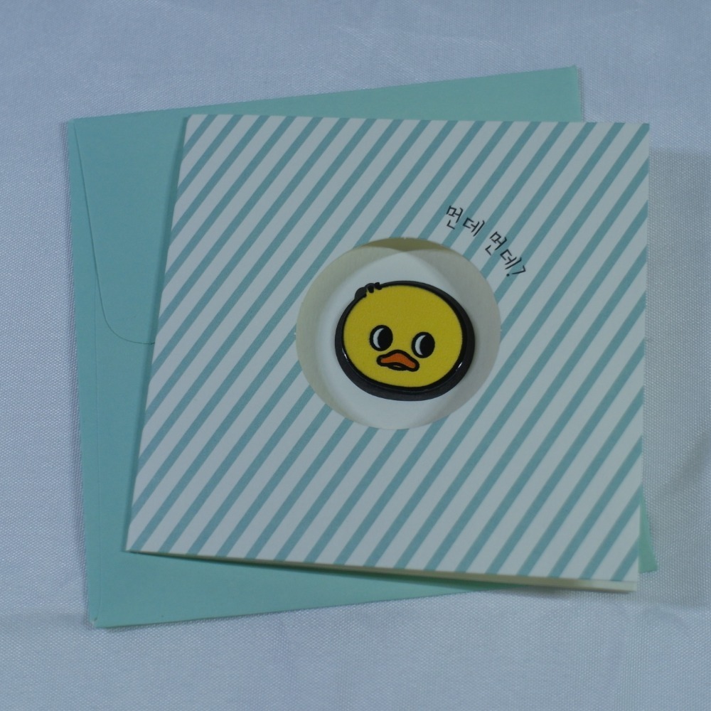 【NUNCHI DUCK】눈치덕 迷你卡片信封組 (共6款)-規格圖1