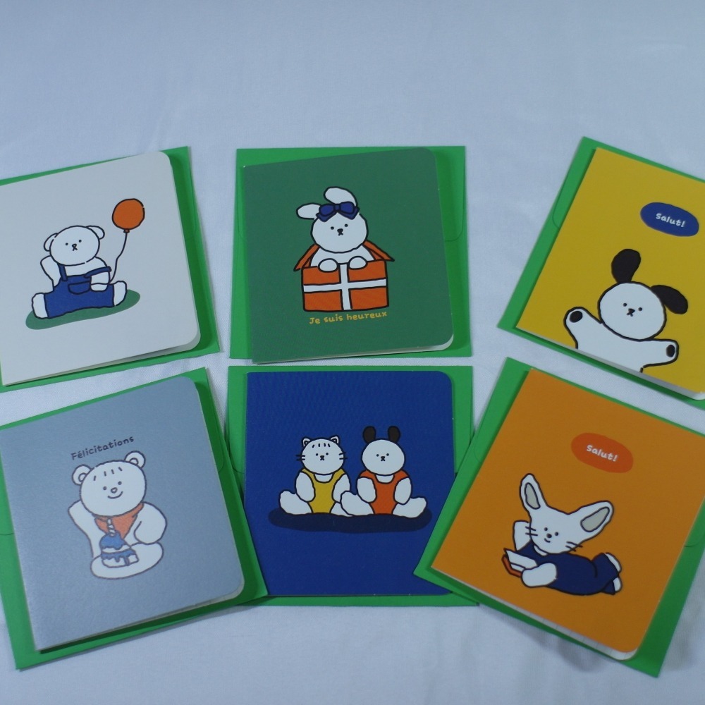 【CCOMANG】꼬망 迷你卡片信封組 (共6款)-細節圖2