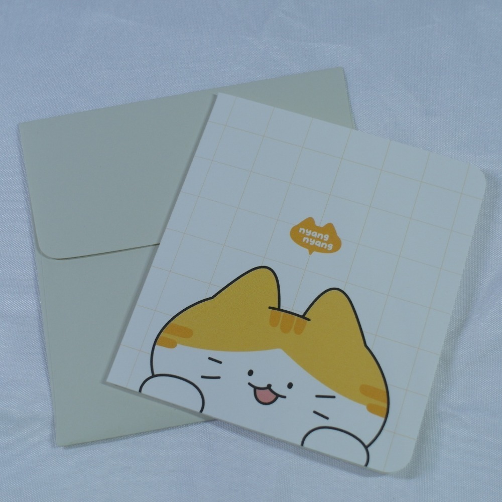 【NYANG NYANG】냥냥 迷你萬用卡片信封組 (共6款)-規格圖2