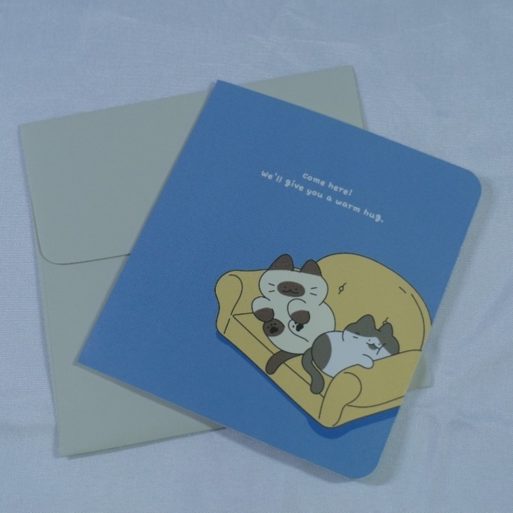 【NYANG NYANG】냥냥 迷你萬用卡片信封組 (共6款)-規格圖2