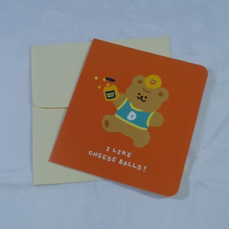 【DANCING BEAR】댄싱베어 迷你萬用卡片信封組 (共6款)-規格圖2