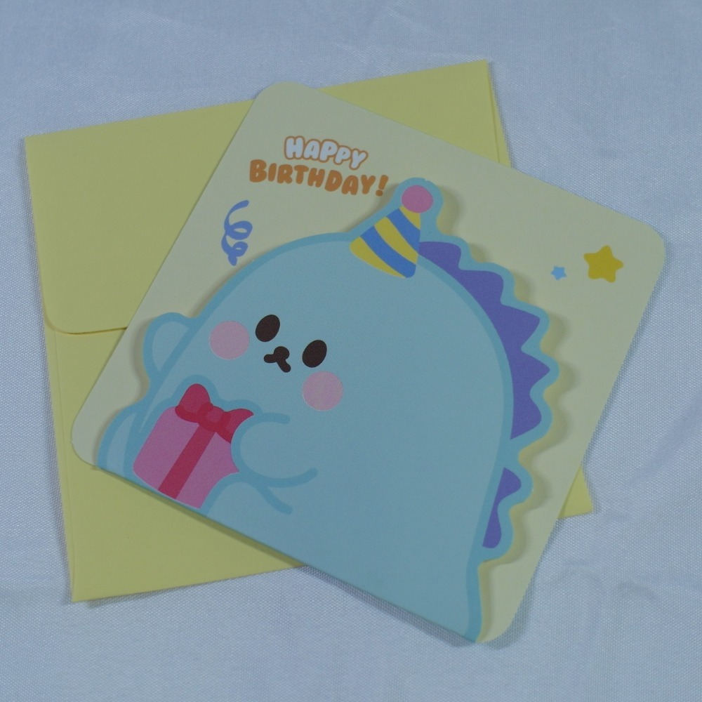 【POCKET FRIENDS】쪼꼬미친구들 迷你生日卡片信封組 (共6款)-規格圖2