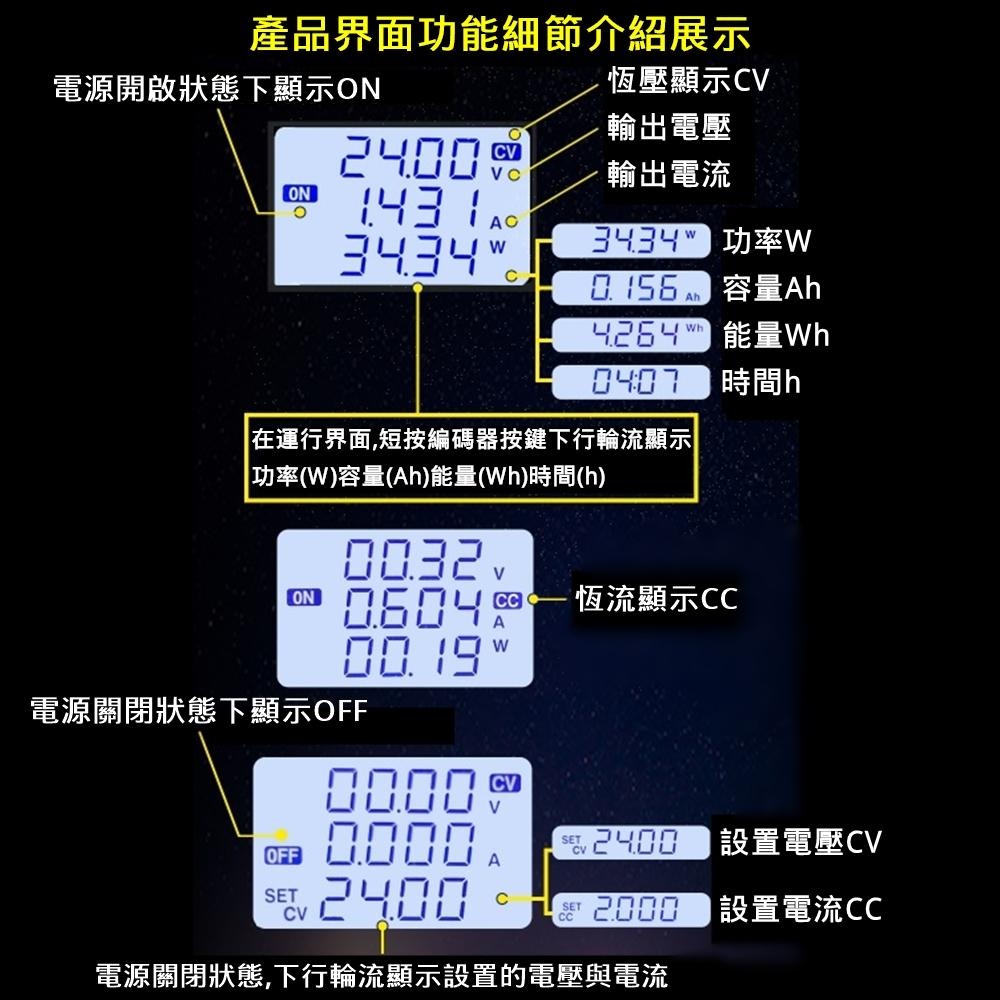 ⚡電世界⚡ 數控升降壓 可調穩壓電源 DIY 恆壓恆流 充電模塊 XY-SK80H [1024]-細節圖2