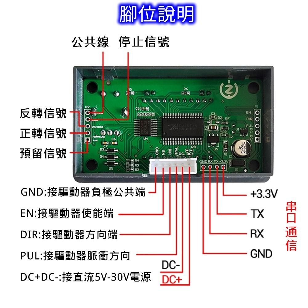 ⚡️電世界⚡️ 步進馬達控制器 42 57 步進電機控制器可程式設定 PLC 通信 多模式SMC01 [242-2]-細節圖4