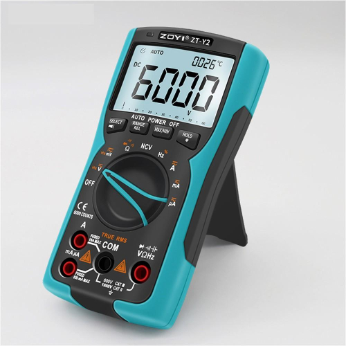 ◀電世界▶ZOYI ZT-Y2 數位電表 6000 高清背光 發光面板 VFC 溫度測試 [2000-750]