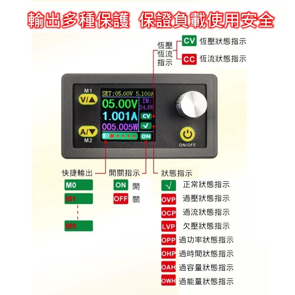 ⚡電世界⚡可調升降壓 恒壓恒流 10組儲存數據 簡易波形 多種保護機制 36V 5A WZ3605E [59-03]-細節圖5