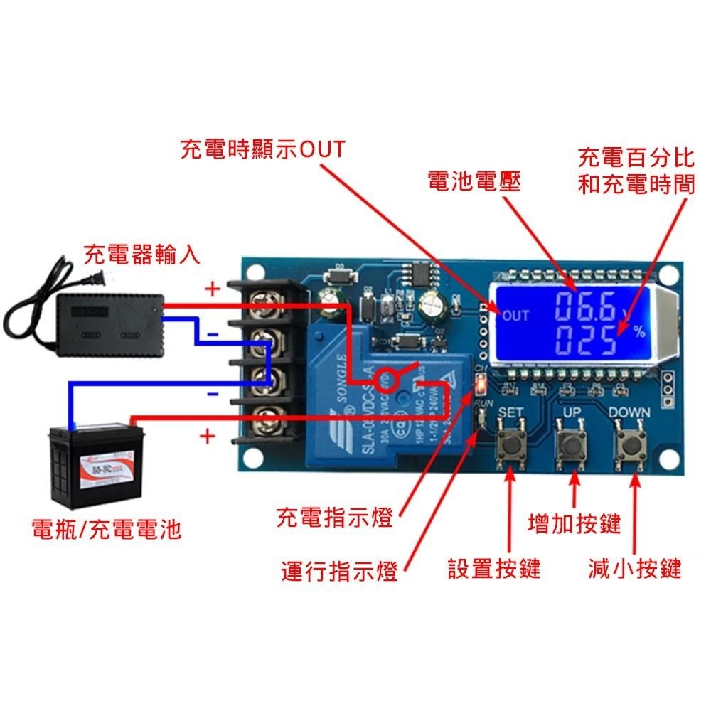 ⚡電世界⚡XY-L30A 蓄電池電瓶充電控制模塊 過充保護開關 6-60V [73-32]-細節圖2