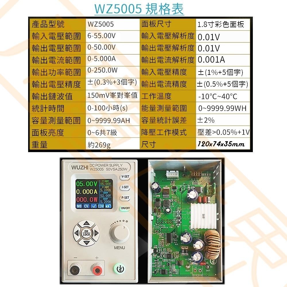 ⚡️電世界⚡️ 降壓模組 數字顯示 可調電壓 恆壓恆流 可選APP 通信 250W WZ5005 普通版 [57-12]-細節圖2