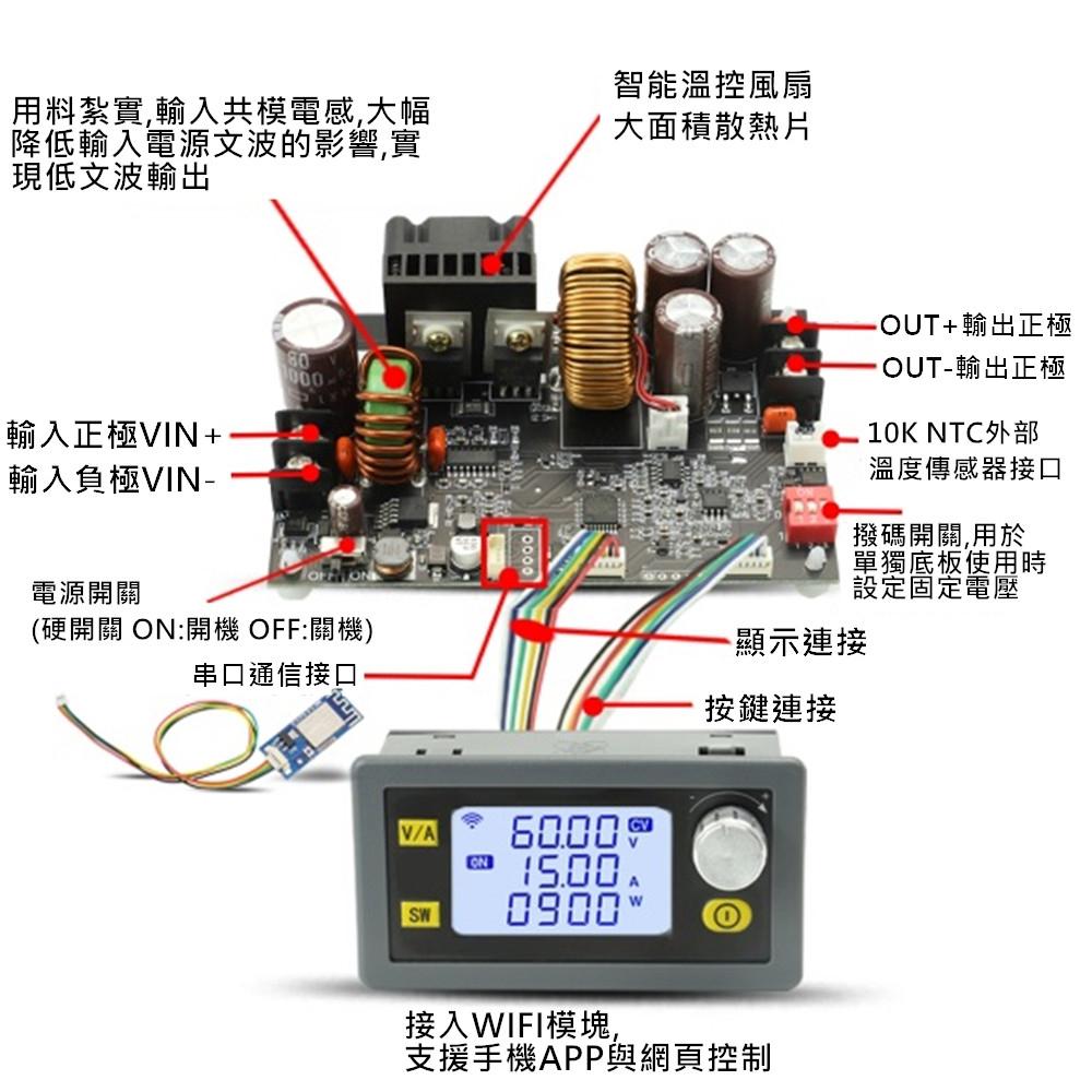 ◀電世界▶ XY6015L 數控可調直流穩壓電源 恆壓恆流 15A/900W 降壓模塊 (2000-1035)-細節圖3