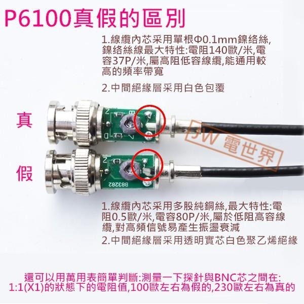 ◀電世界▶P6100 100MHz 示波器測試棒 [876-1]-細節圖2