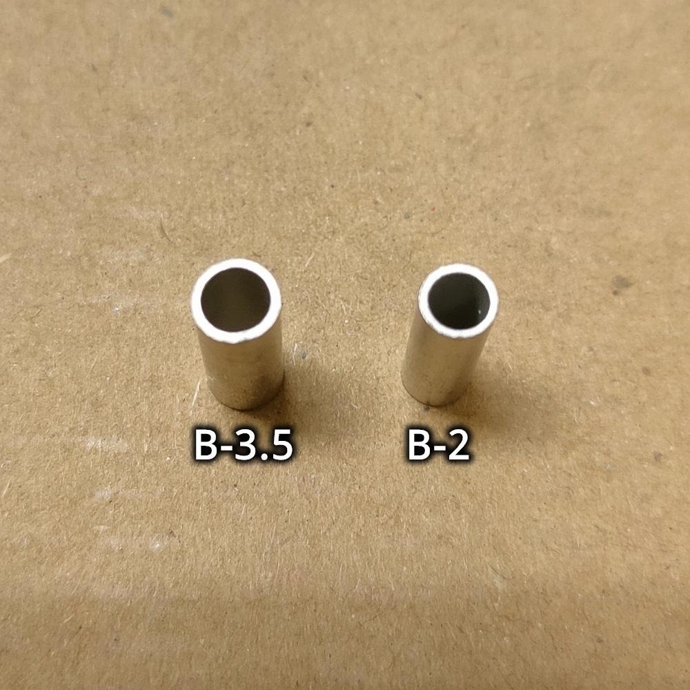 ◀電世界▶B-2 B-3.5 平方 無凹槽 長銅管 壓著 壓接 對接 套筒 接線端子 [2000-730]-細節圖2