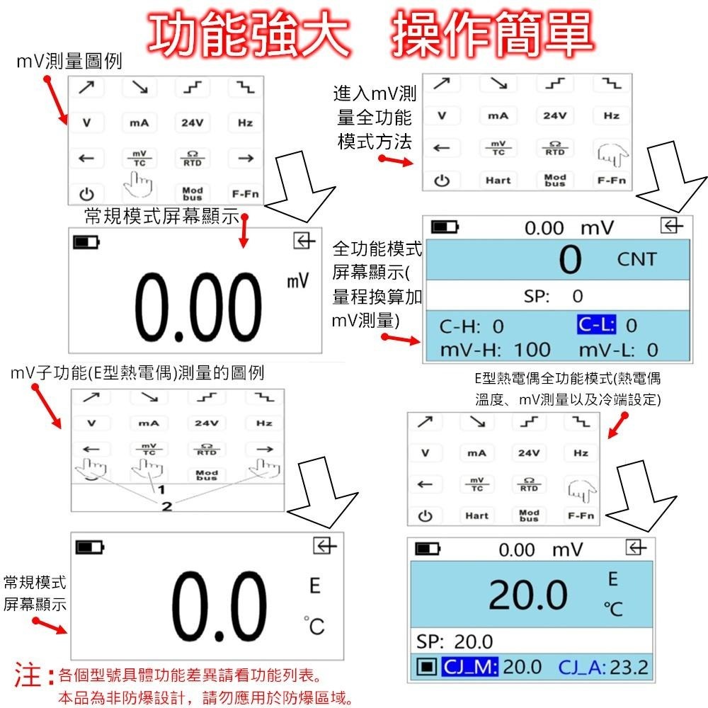 ⚡電世界⚡ LB06 信號發生器 HART Modbus 0-10V mV 熱電偶 信號源校準 [2000-600]-細節圖9