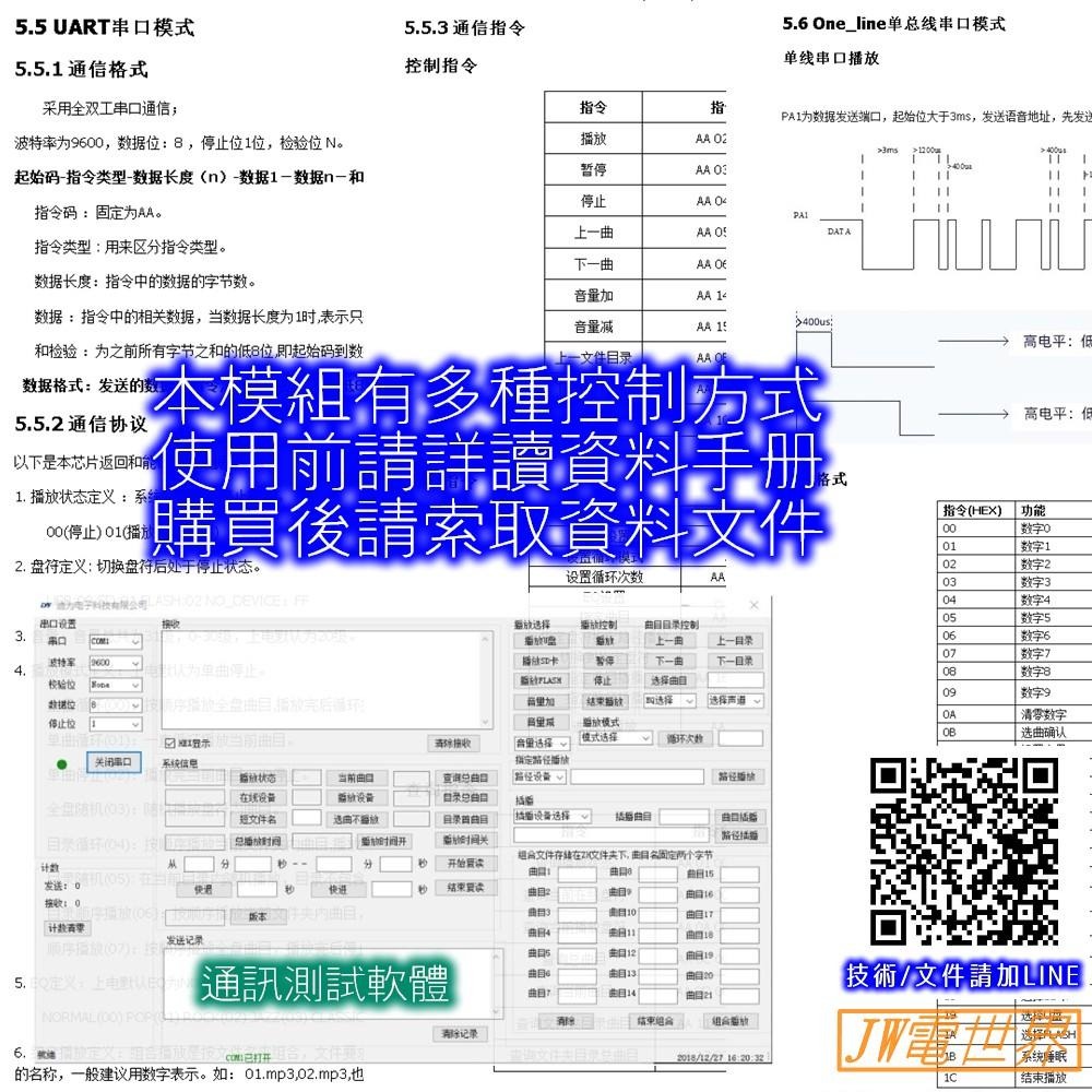 ◀️電世界▶️ 語音播放模組 工業級內建8M可推20W喇叭音量可調 3種控制7種模式 HV8F (233-31)-細節圖7