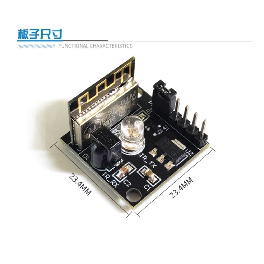 ESP8285 紅外接收發射 wifi 遠程遙控開關模塊 開發學習板 [電世界2000-659]-細節圖5