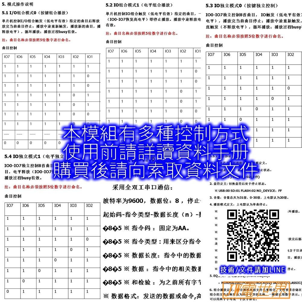 語音播放模組 可推5W喇叭 DC5V DY-SV5W [電世界233-21]-細節圖8