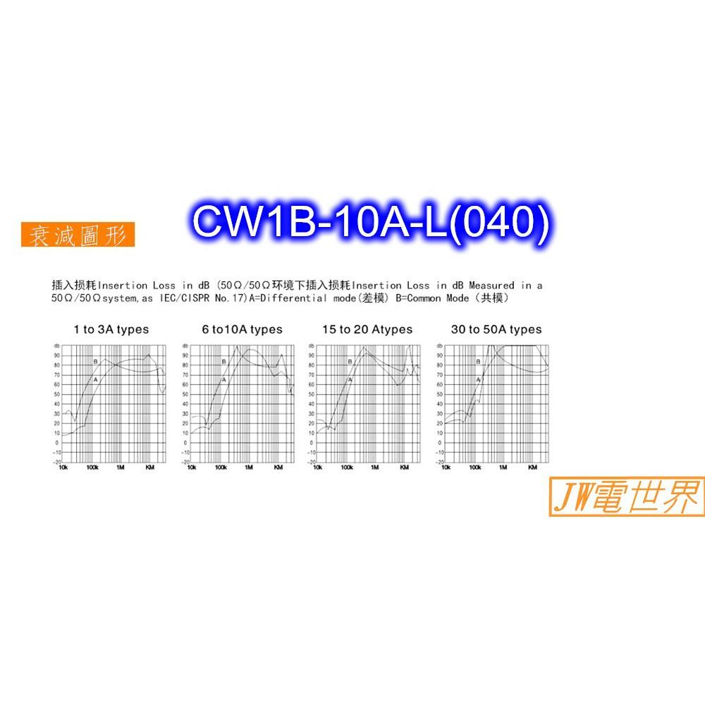 ⚡️電世界⚡️ 電源濾波器 電源雜訊去除 CW1B-10A-L(040)出線式 [1454]-細節圖4