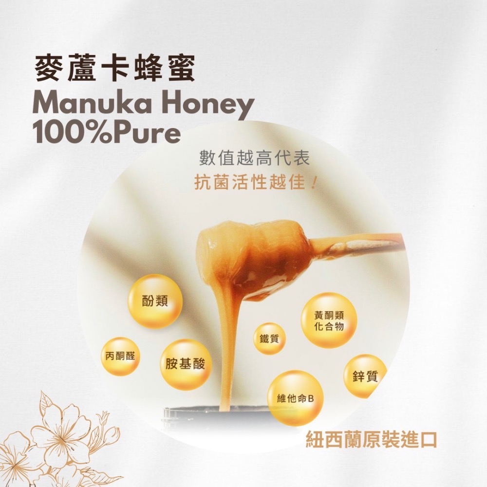 【BeeNZ】麥盧卡蜂蜜Manuka Honey UMF20+ 250G-細節圖3