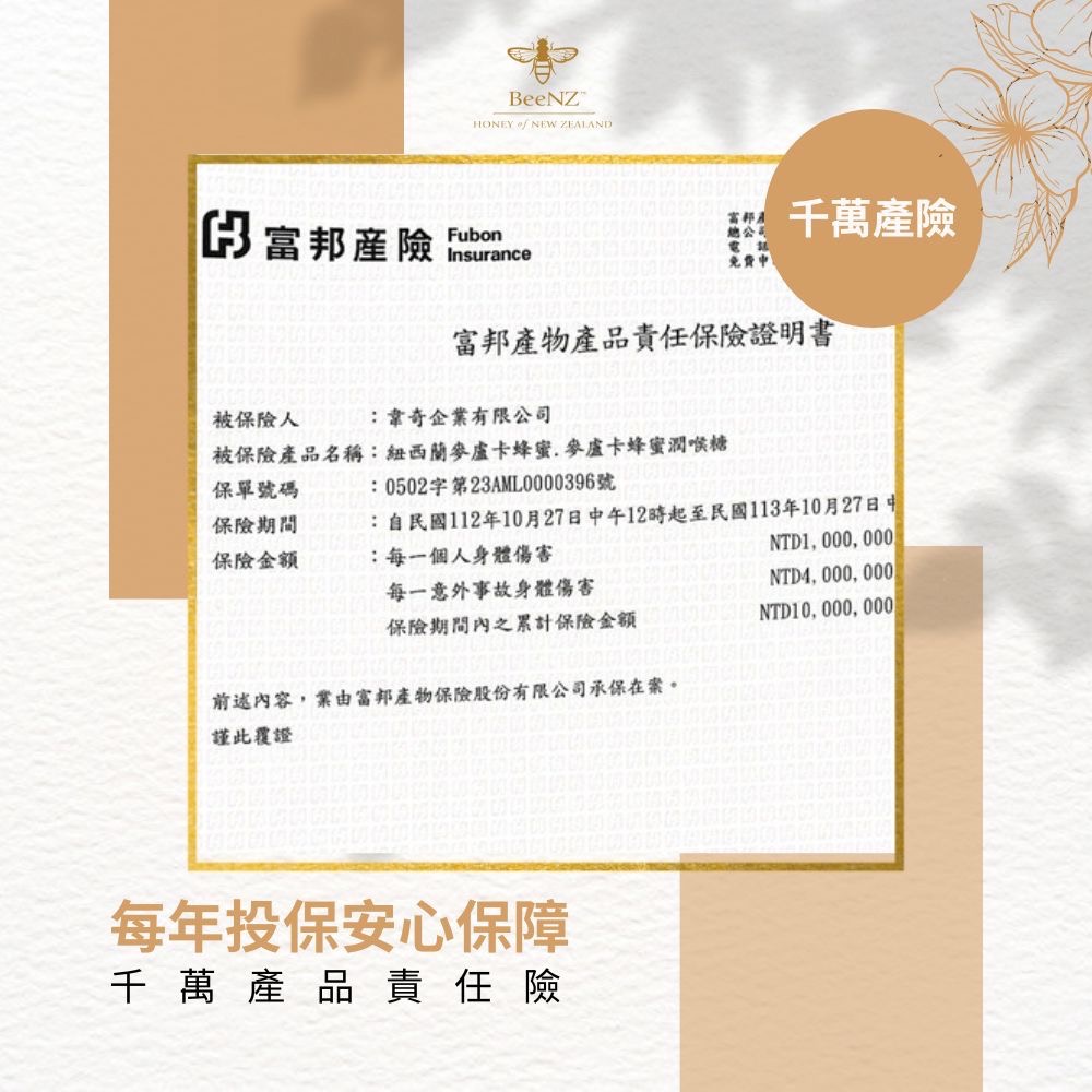 【BeeNZ】麥盧卡蜂蜜Manuka Honey UMF15+ 250G-細節圖5