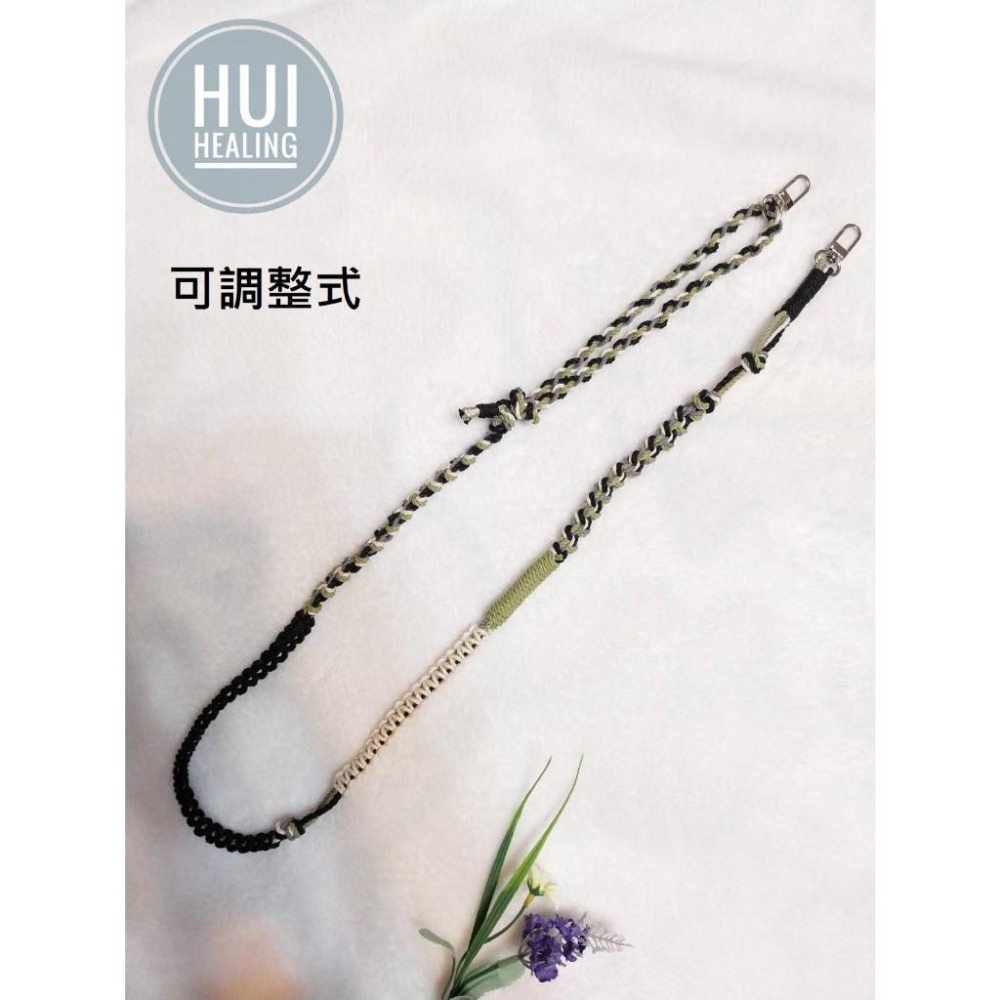 🍒惠療癒★手作 🌿 Hui HeaLing HandMade花邊結 💚新色-來點哇沙咪手機掛繩(固定式/可調整式）-細節圖4