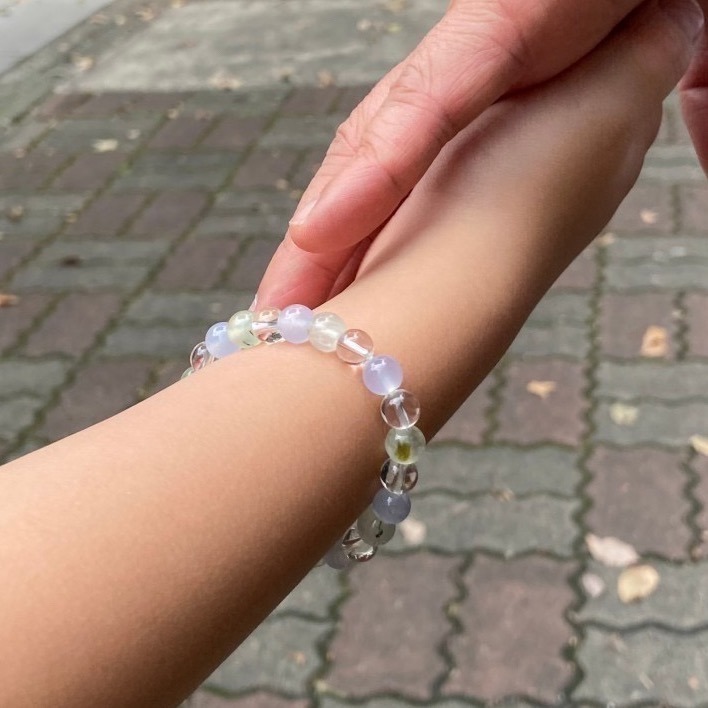 👶【兒童手圍】水玉 6mm｜兒童手鍊 親子手鍊 水晶手鍊 母女手鍊 母子手鍊 寶寶手鍊 生日禮物 ⊹SHANES絢⊹-細節圖2