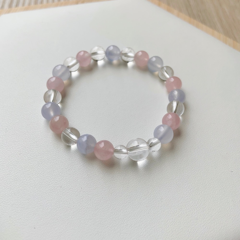 【大人手圍】水玉6mm｜親子手鍊 水晶手鍊 母女手鍊 母子手鍊 生日禮物 好人緣 招財 功效手鍊⊹SHANES絢⊹-細節圖5