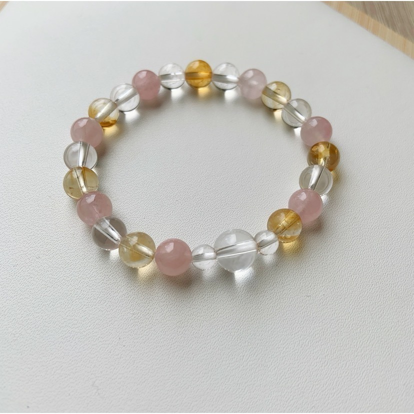 【大人手圍】水玉6mm｜親子手鍊 水晶手鍊 母女手鍊 母子手鍊 生日禮物 好人緣 招財 功效手鍊⊹SHANES絢⊹-細節圖6