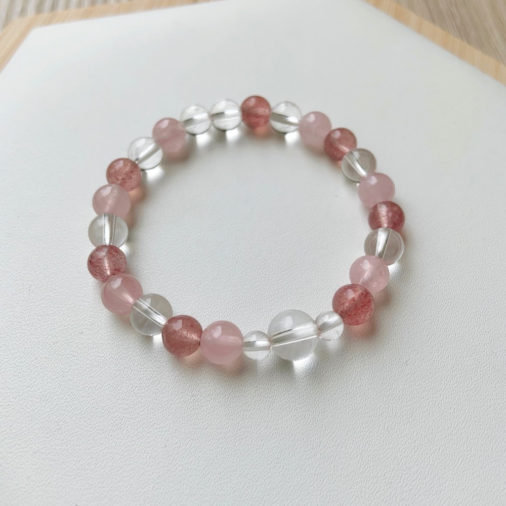 【大人手圍】水玉6mm｜親子手鍊 水晶手鍊 母女手鍊 母子手鍊 生日禮物 好人緣 招財 功效手鍊⊹SHANES絢⊹-細節圖7