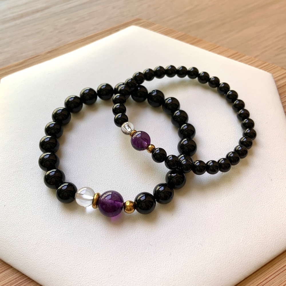 【大人手圍】守護5-7｜4mm細鍊｜避邪手鍊 保平安 農曆七月 辟邪擋煞 兒童手鍊 水晶手鍊 黑碧璽⊹SHANES絢⊹-細節圖7