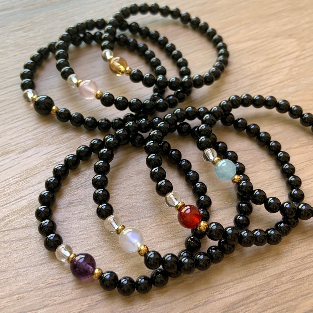 【大人手圍】守護5-7｜4mm細鍊｜避邪手鍊 保平安 農曆七月 辟邪擋煞 兒童手鍊 水晶手鍊 黑碧璽⊹SHANES絢⊹-細節圖9