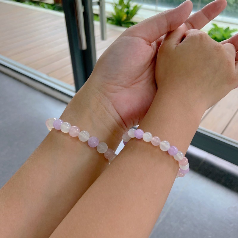 👶【兒童手圍】粉彩果粒 6mm｜兒童手鍊 親子手鍊 水晶手鍊 母女手鍊 母子手鍊 寶寶手鍊 ⊹SHANES絢⊹-細節圖4