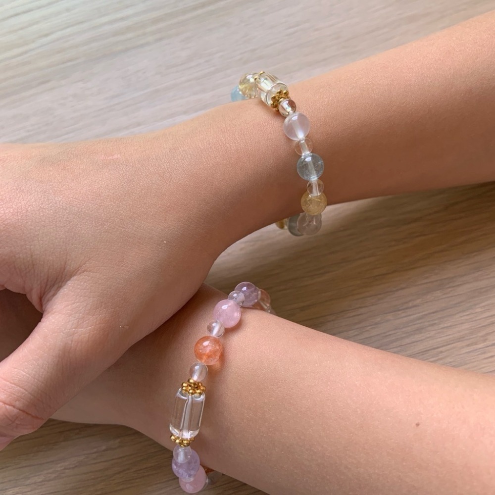 👶【兒童手圍】水晶糖 6mm｜醫療鋼 兒童手鍊 親子手鍊 水晶手鍊 母女手鍊 母子手鍊 寶寶手鍊⊹SHANES絢⊹-細節圖2