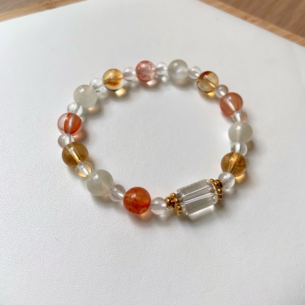 【大人手圍】水晶糖 6mm｜醫療鋼 兒童手鍊 親子手鍊 水晶手鍊 母女手鍊 母子手鍊 寶寶手鍊⊹SHANES絢⊹-細節圖4