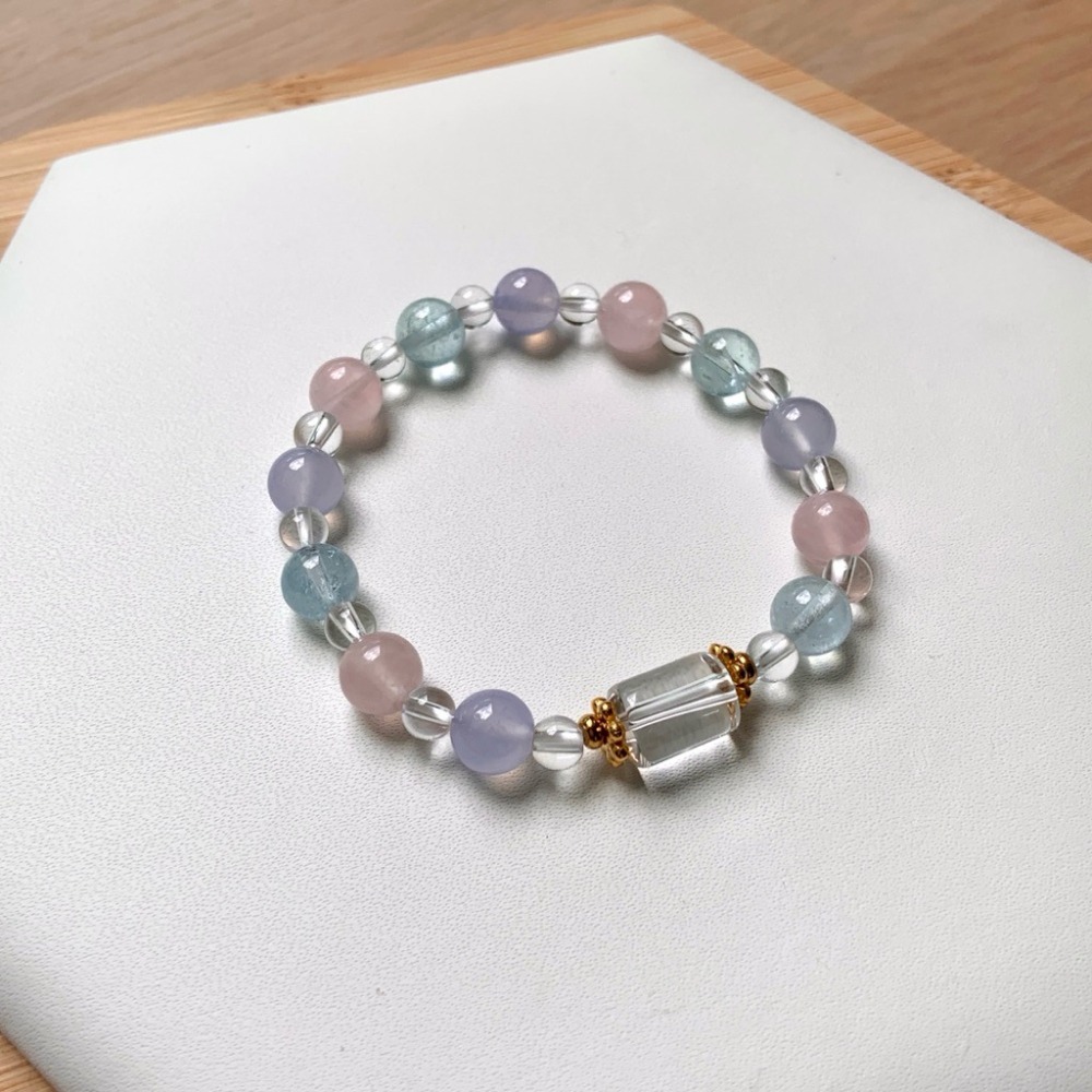 【大人手圍】水晶糖 6mm｜醫療鋼 兒童手鍊 親子手鍊 水晶手鍊 母女手鍊 母子手鍊 寶寶手鍊⊹SHANES絢⊹-細節圖7