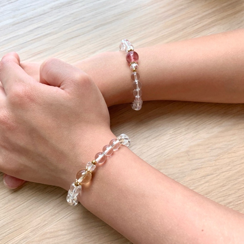 👶【兒童手圍】秘語 a-d｜6mm 醫療鋼 兒童手鍊 親子手鍊 水晶手鍊 寶寶手鍊 ⊹SHANES絢⊹-細節圖3