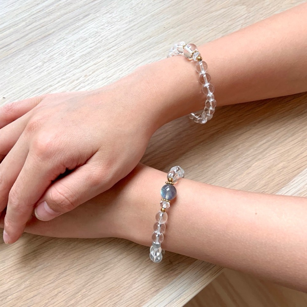 👶【兒童手圍】秘語 a-d｜6mm 醫療鋼 兒童手鍊 親子手鍊 水晶手鍊 寶寶手鍊 ⊹SHANES絢⊹-細節圖4