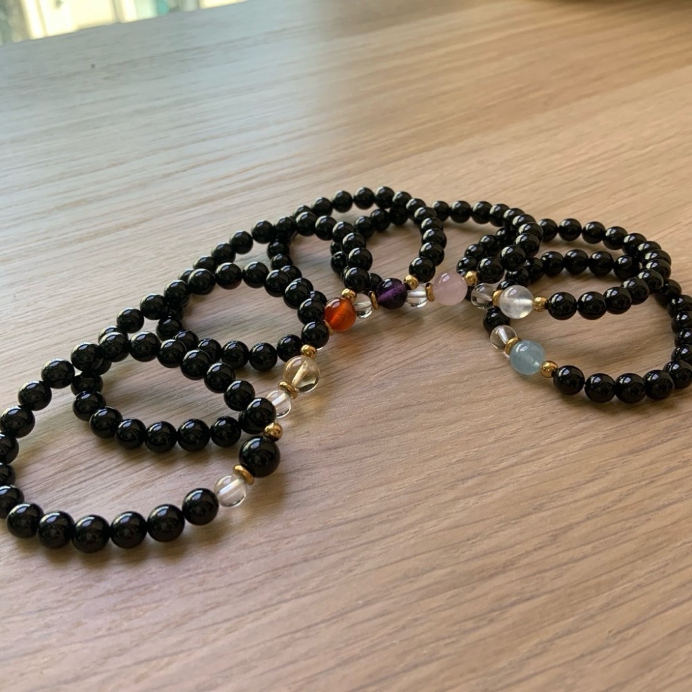 👶【兒童手圍】守護1-4｜6mm 避邪手鍊 保平安 農曆七月 醫療鋼 兒童手鍊 水晶手鍊 黑碧璽 ⊹SHANES絢⊹-細節圖9