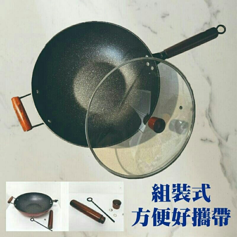 HSUNLU 加拿大 紅晶鑽 麥飯石雙柄鍋-規格圖6