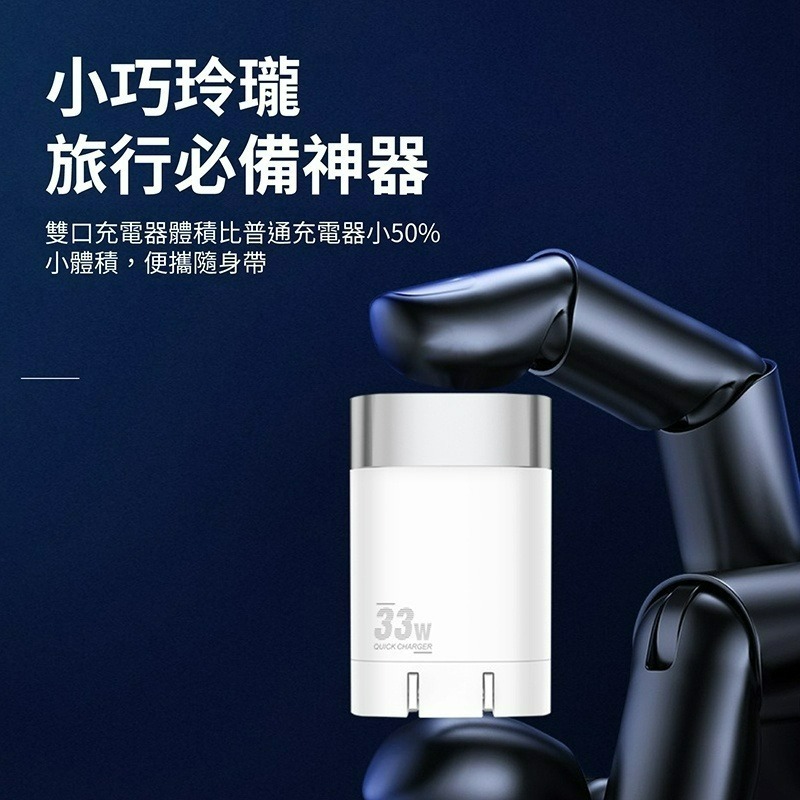 👍烏拉拉嚴選👍🔋快充頭🔋33W 雙口快充 BSMII認證USB、USB-C、Type-C-細節圖4